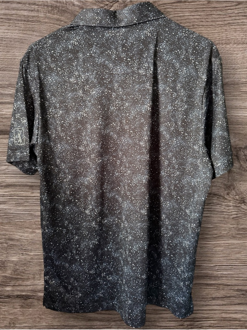 PGA Tour Black Speckled Men’s S Polo Shirt - Picture 2 of 5